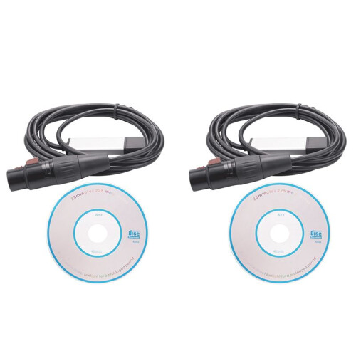 2X DMX512 USB DMX Interface Adapter LED Stage Lighting Controller, USB to DMX Interface Adapter, DMX Controller 1