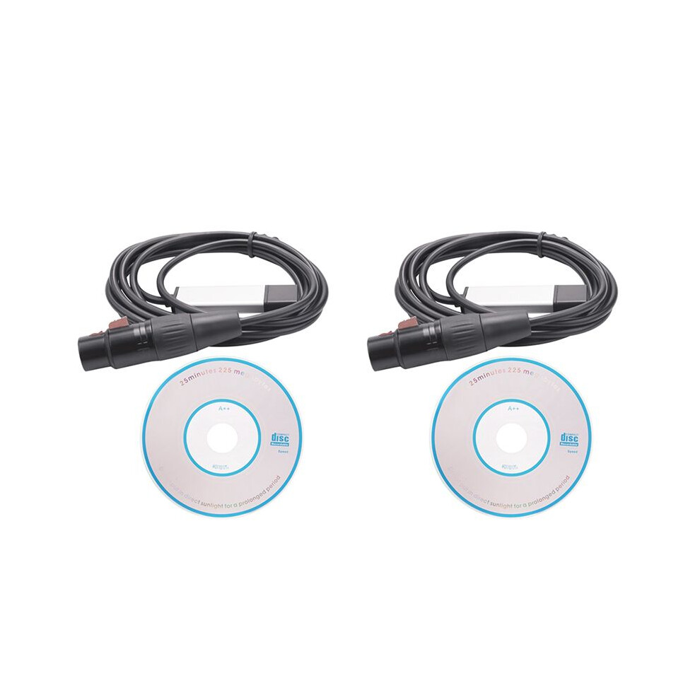 2X Dmx512 Usb Dmx Interface Adapter Led Stage Lighting Controller, Usb To Dmx Interface Adapter, Dmx Controller 6031088650461