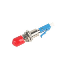 2X ST Naar LC-Adapter, Single Mode 9/125Um ST/UPC Vrouwelijk Naar LC/UPC Mannelijk Hybride Glasvezeladapterconnector