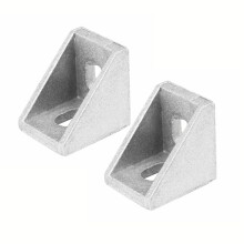100Pcs 2020 Angolo di Raccordo Angolare Alluminio 20 x 20 L Connettore Staffa di Fissaggio Match Utilizzare Profilo Industriale Nel Alluminio 2020