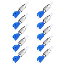 10Pcs Visual Fault Locator Adapter,Hybrid Fiber Optic Connector Adapter,Single Mode 9/125Um FC Male to LC Female Adapter