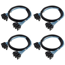 4X SAS Cable Cable High Speed 6Gbps 4 /Set High Quality for Server 0.5 Meter