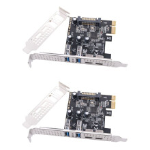 2X Type C USB 3.2 Gen1 5Gbps PCIE Card Adapter PCI Express Board 2xUSB A Port+2xType-C Port/USB3.2 PCI-E Expansion Card