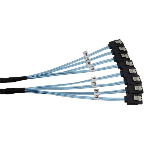 4X SAS Cable  Cable High Speed 6Gbps 4 /Set High Quality for Server 0.5 Meter 1