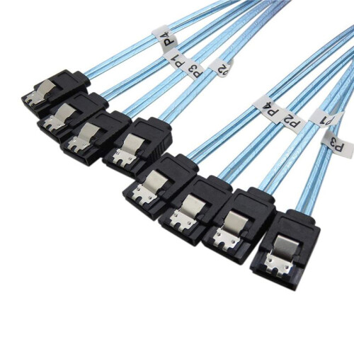 4X SAS Cable  Cable High Speed 6Gbps 4 /Set High Quality for Server 0.5 Meter 2