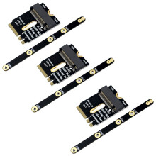 3X PCIE 4.0 M.2 NVME Adapter SSD PCIE Adapter Installation för 2230 2242 2260 2280 M2 NVME SSD Riser Card
