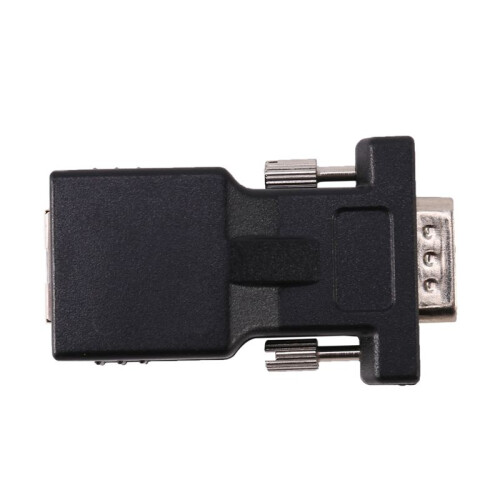 10X Vga Extensor Macho A Lan Cat5 Cat6 Rj45 Adaptador de Cable de Red 1