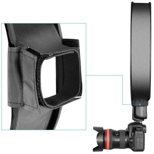4pcs 40cm Round Universal Portable Speedlight Softbox Flash Diffuser -Top Soft Box for Camera 2