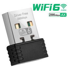 4X Wireless WiFi 6 Adapter AX286 802.11Ax 2.4GHz Free Driver USB Network Card for Win7/10/11 Computer WiFi Receptor