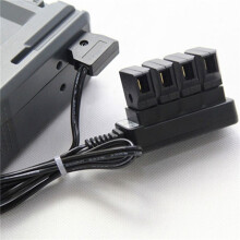 6X D-Tap Male to 4-Port P-Tap Female Camera Power Supply Distributor DTAP Fourway Splitter