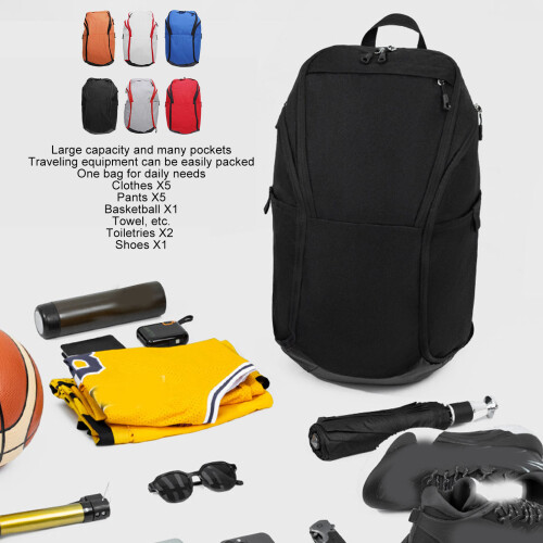 Mochila de baloncesto: gran capacidad, gris/blanco 2