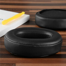 8X Replacement Ear Pads for WH-XB900N Headphones Earpads Leather Headset Ear Cushion Repair Parts (Black)