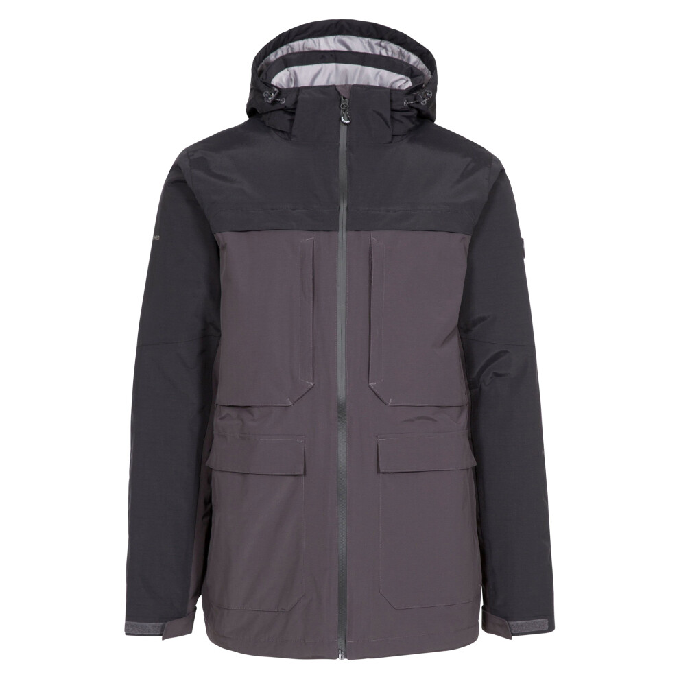 Trespass Mens Heathrack Waterproof Jacket (Dark Grey) - Size X-Small - Image 2