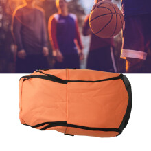 Mochila naranja de baloncesto con compartimento para portátil, grande