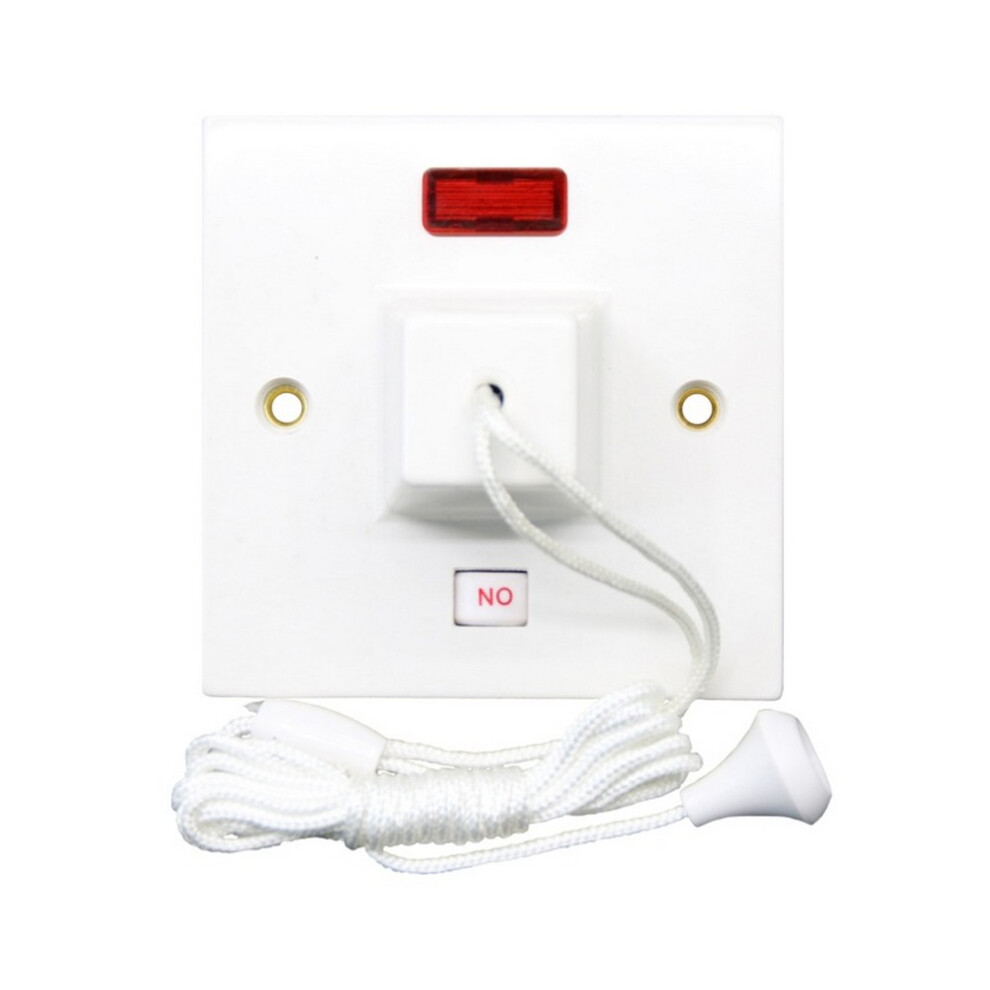 Dencon 45A Ceiling Pull Switch With Neon Indicator To Bsen 60669 5059444597282