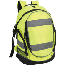 (One Size, Hi-Vis Yellow) Shugon Hi-Vis Rucksack / Backpack - 23 Litres