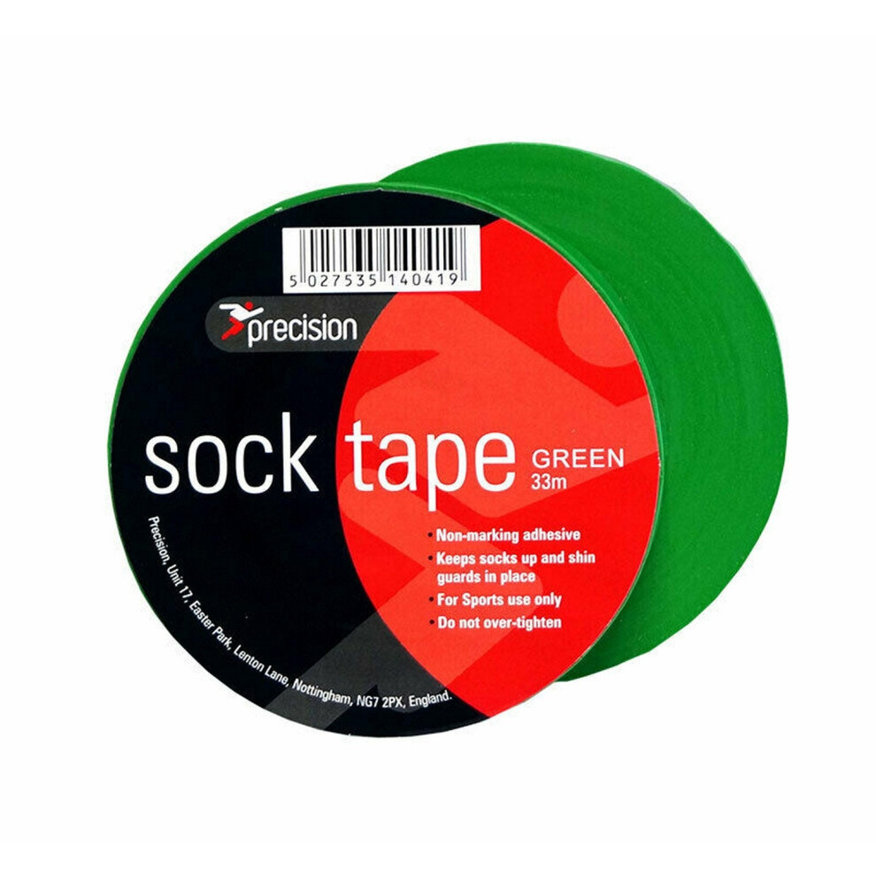 (33M, Green) Precision 19Mm Sock Tape (Pack Of 10) 5059699082588
