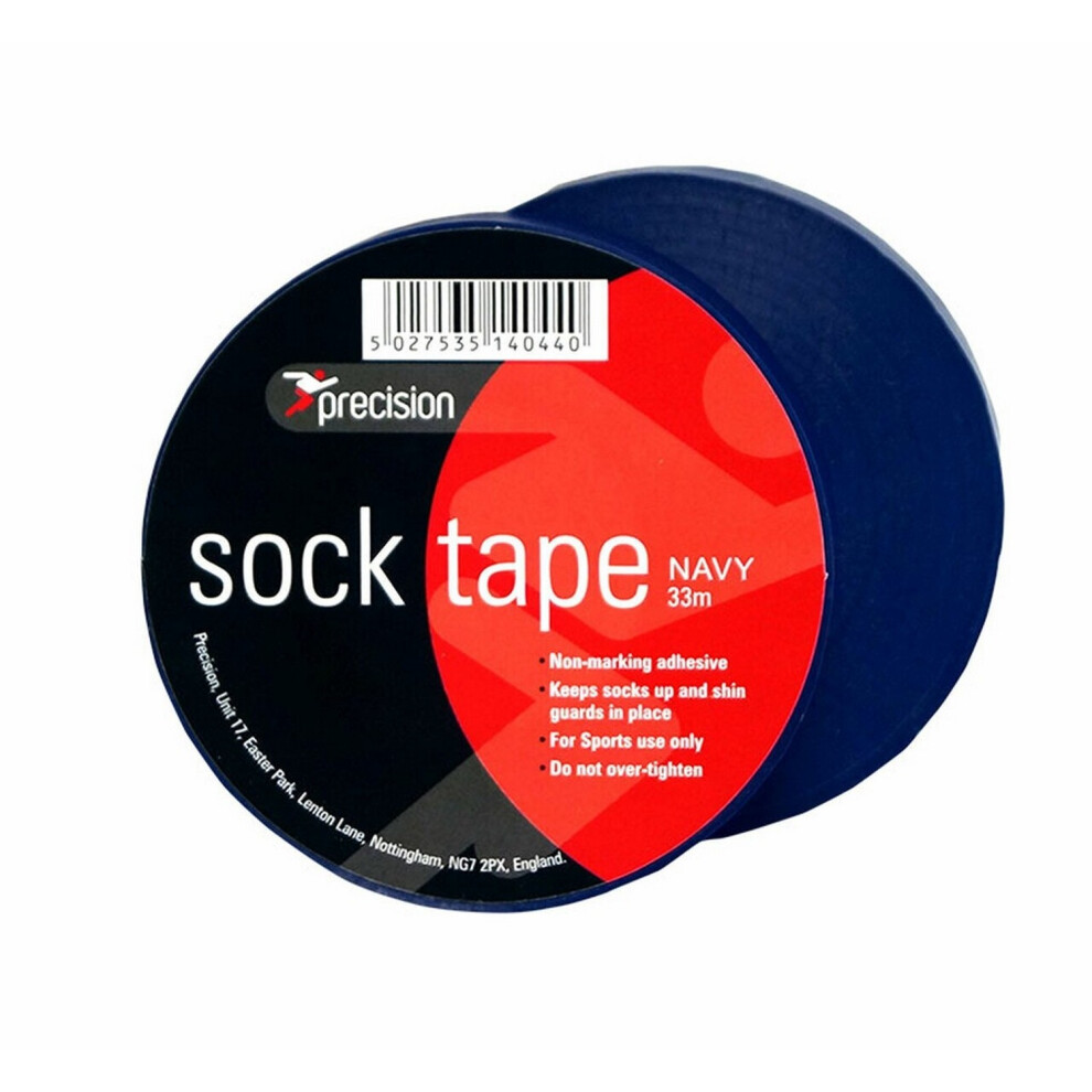 (33M, Navy) Precision 19Mm Sock Tape (Pack Of 10) 5059699082618