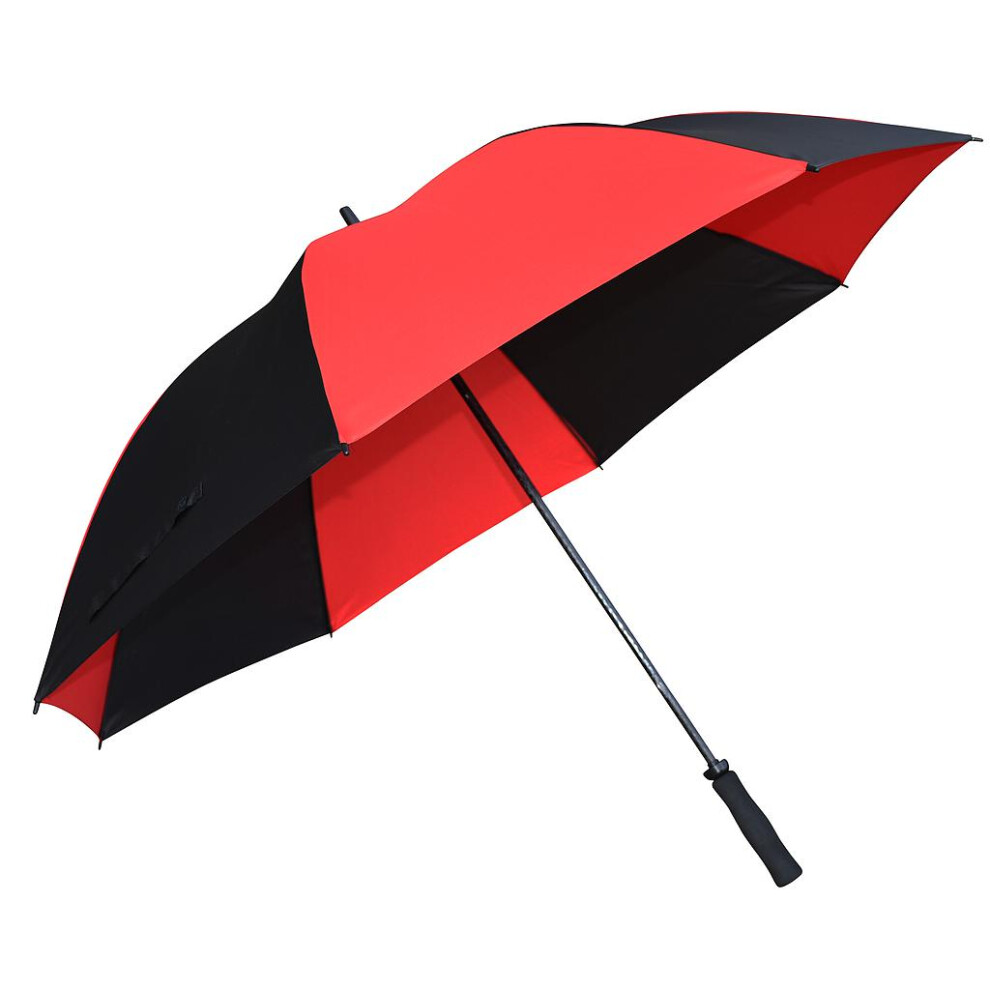 Masters (One Size, ) Pongee Golf Umbrella Black/Red