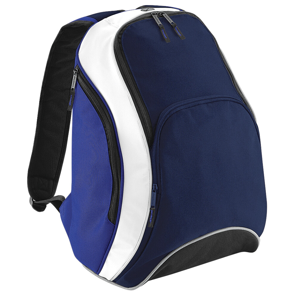Bagbase (One Size, French Navy/Bright Royal/White) Teamwear Backpack / Rucksack (21 Litres) White
