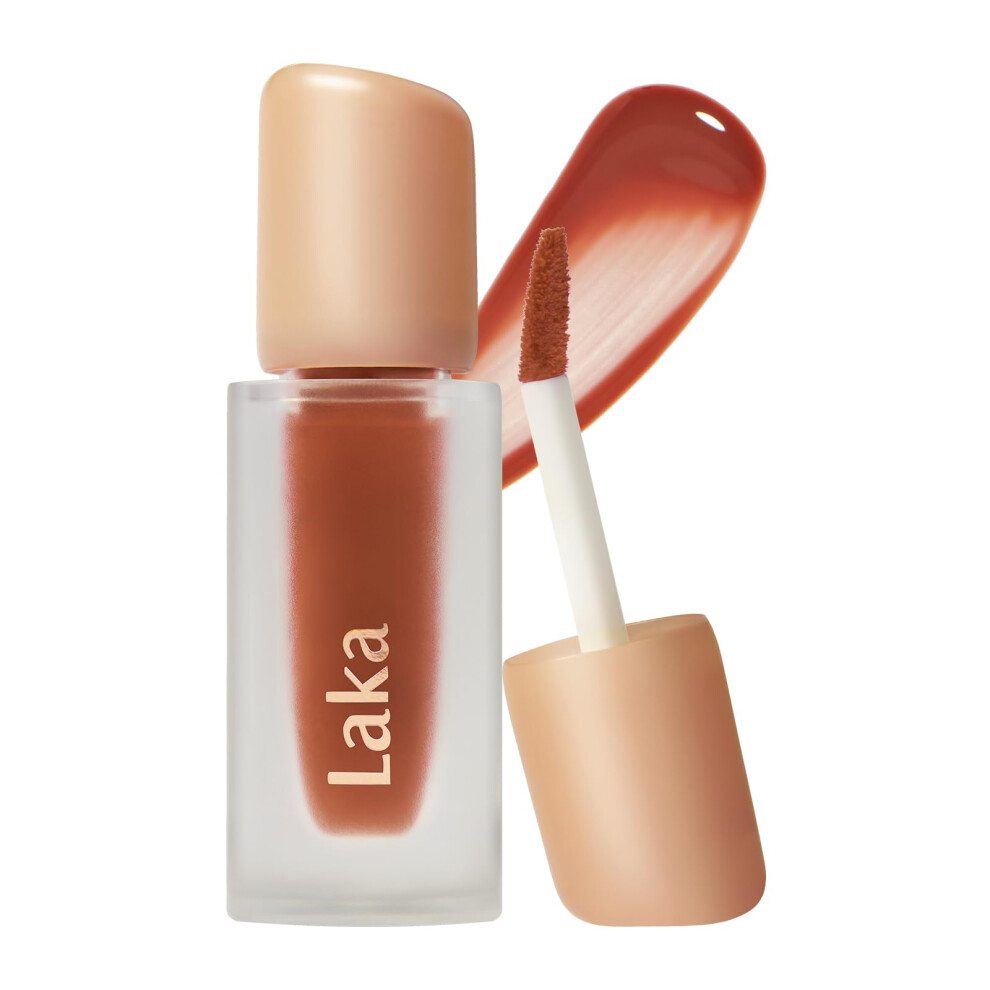 Laka Fruity Glam Tint, 4.5G/0.15Oz, Glowing Lip Stain With Wide Color Spectrum, Hydrating & Lightweight Texture, Long-Lasting Bold Stain, Non-Sticky,