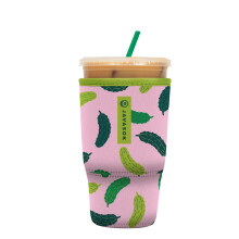 Sok It JavaSok Manchon Isolé pour Café Glacé & Soda Froid (Pickle Me Pink, Grand : 30-32oz)
