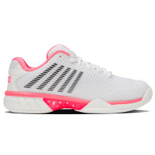 K-Swiss Zapatillas de Tenis Hypercourt Express 2 para Mujer, Blanco/Rosa Pastel/Negro, 7 M