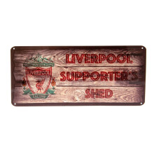 Liverpool FC Supporter's Shed Metal Plaque