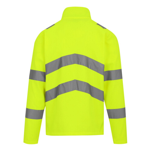 (3XL, Yellow) Regatta Professional Mens Pro Contract Ablaze Hi-Vis 2 Layer Soft Shell Jacket 1