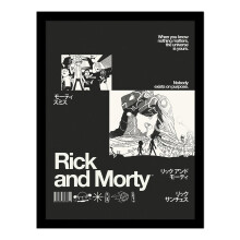 Rick And Morty Nobody Exists On Purpose Framed Print