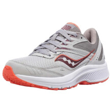 Saucony Scarpe da Corsa da Donna Cohesion 15, Nebbia/Corallo, 8 Larga