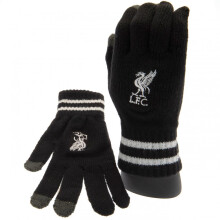 Liverpool FC Childrens/Kids Knitted Crest Touch Gloves