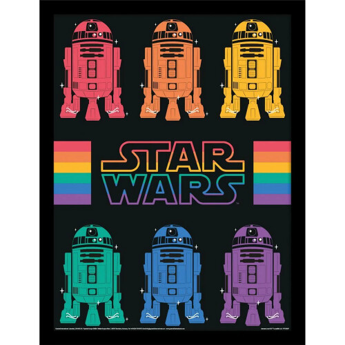 Star Wars Star Wars Pride Rainbow R2-D2 Poster
