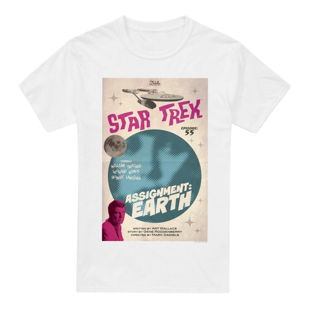 Star Trek (4Xl, ) Mens The Original Series Episode 55 T-Shirt White