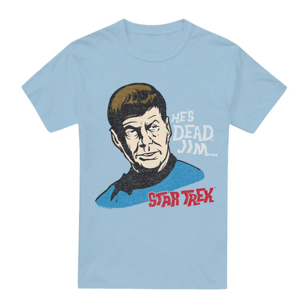 Star Trek (Xxl, Light Blue) Mens He's Dead Jim T-Shirt