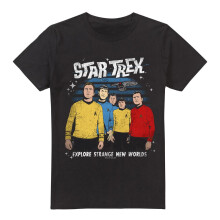 (L, Black) Star Trek Mens Strange New World T-Shirt