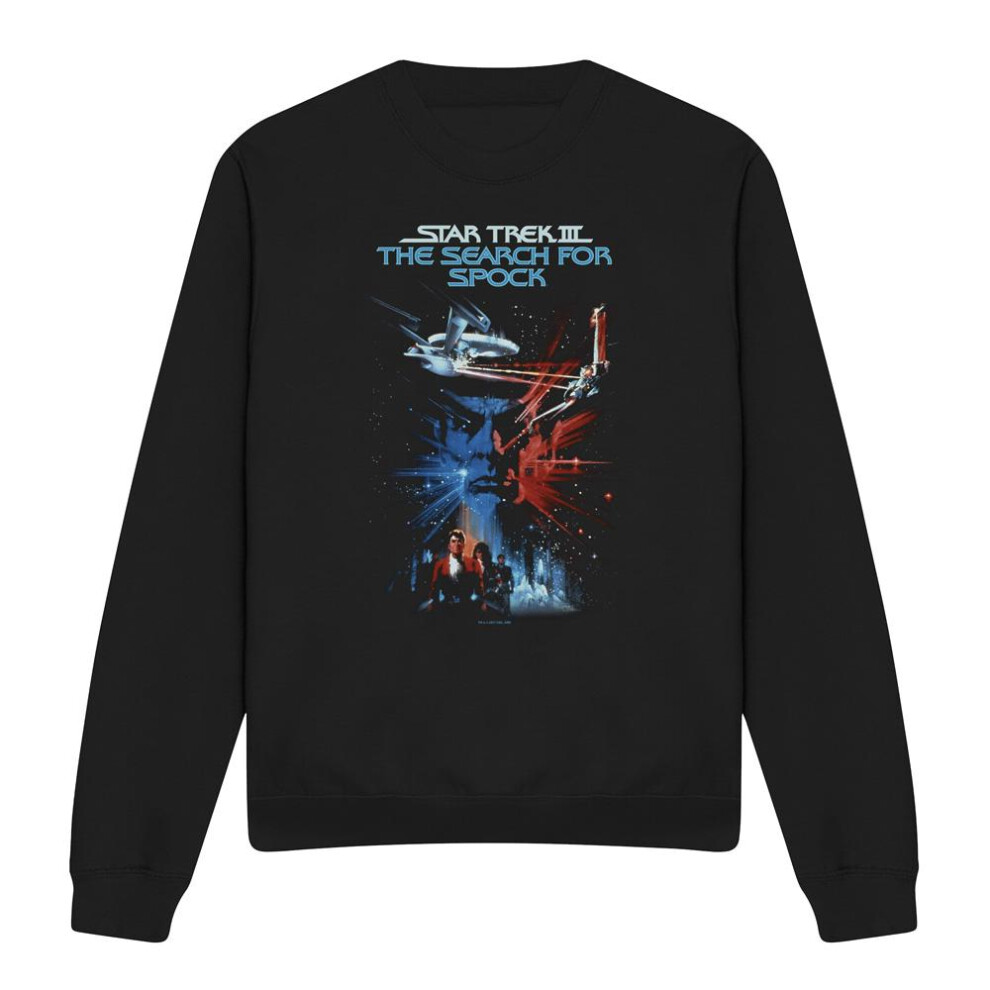 Star Trek (L, ) Unisex Adult Search For Spock Sweatshirt Black