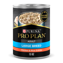 Purina Pro Plan Gravy Naturlijk Hondenvoer voor Grote Honden, Kip en Rijst - (Pack van 12) 13 oz. Blikken
