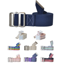 NYOrtho Metalen Gesp Loopband - Verstelbaar, Machinewasbaar, Sterk en Duurzaam, Latexvrij, Marineblauw 54"