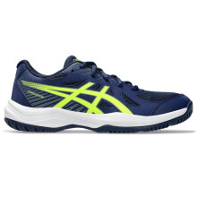 ASICS Kinder Upcourt 6 Volleybalschoenen, 3, Blauw Expanse/Veilig Geel