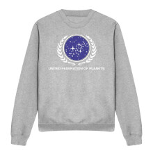 (XXL, Sport Heather) Star Trek Unisex Adult United Federation Logo Sweatshirt