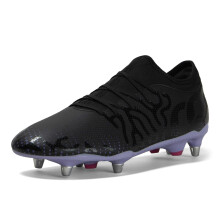 (12 UK, Black/Silver) Canterbury Unisex Adult Speed Infinite Team Soft Ground Rugby Boots