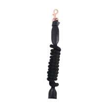 (One Size, Black/Rose Gold) Hy Rosciano Horse Leadrope