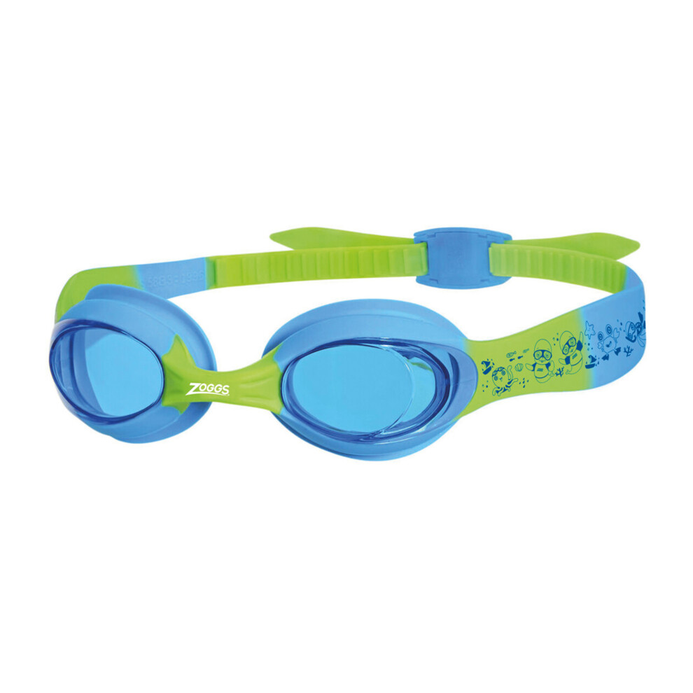 Zoggs (One Size, Blue/Green) Childrens/Kids Little Twist Swimming Goggles