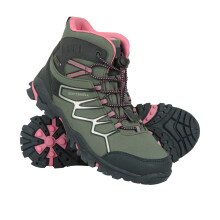 (2 UK, Khaki) Mountain Warehouse Childrens/Kids Softshell Walking Boots