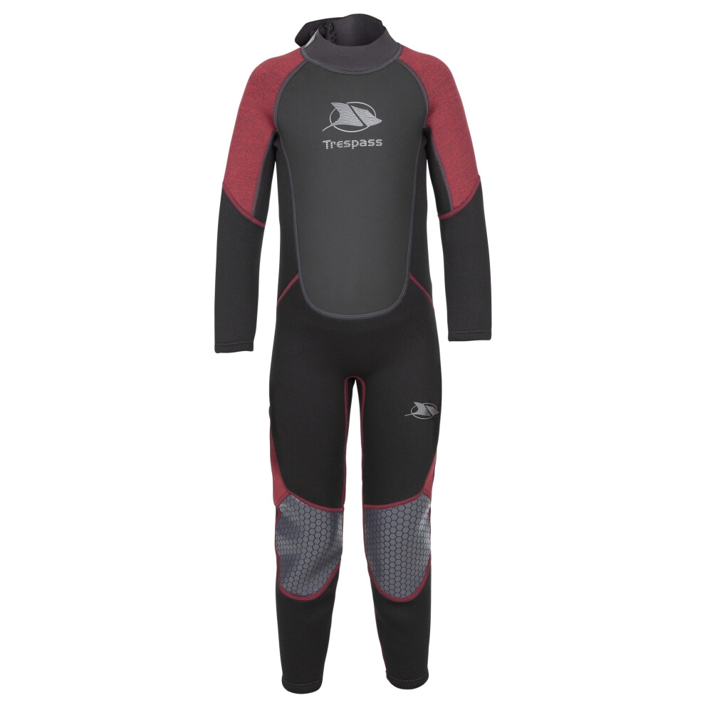 Trespass Childrens/Kids Amigo 3Mm Wetsuit - Merlot Marl - 7-8 Years - Merlot Marl - Image 3