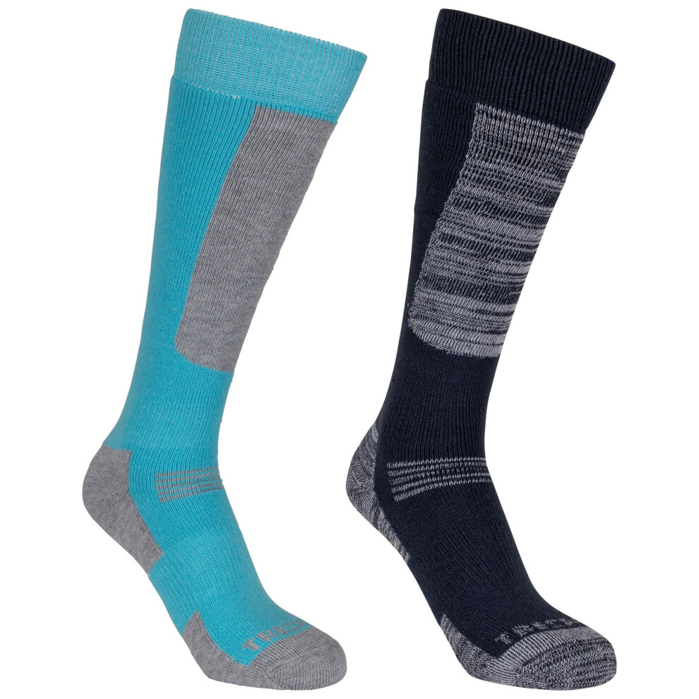 Trespass Childrens/Kids Convex Ski Socks (Pack Of 2)