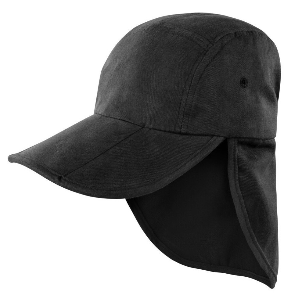 Result (One Size, Black) Unisex Headwear Folding Legionnaire Hat / Cap