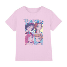 (7-8 Years, Light Pink) Disney Princess Childrens/Kids Anime T-Shirt