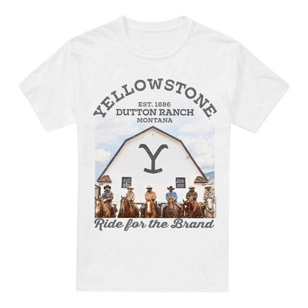 Yellowstone (5Xl, White) Mens For The Brand T-Shirt